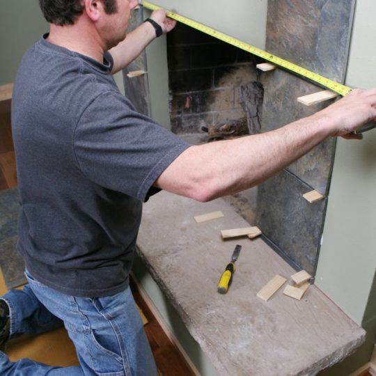 Fireplace installation photo 05